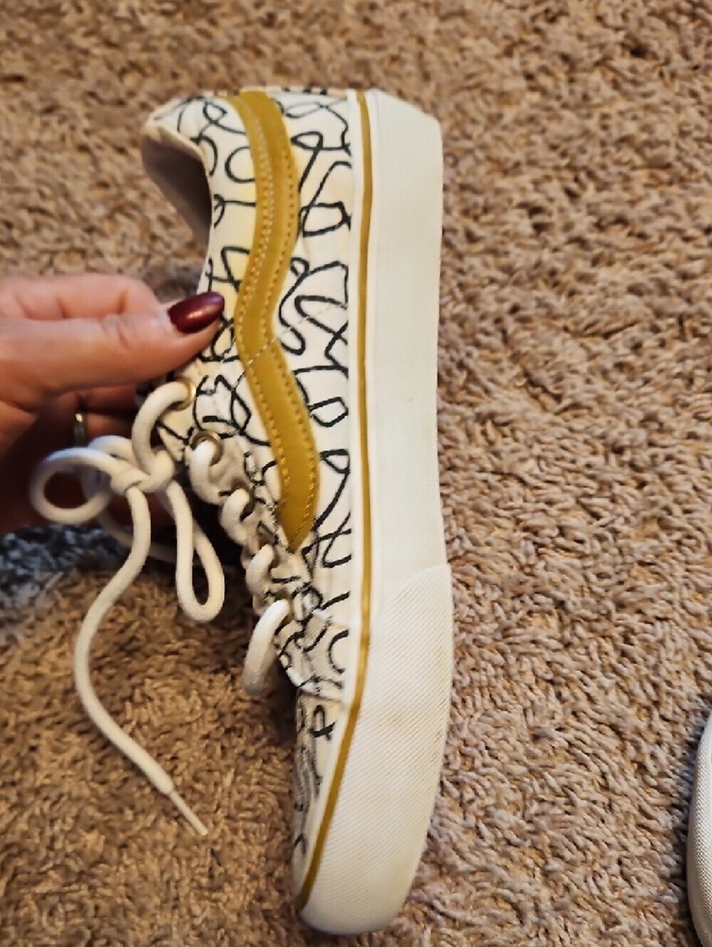 Vans Texured Waves X SK8 Marshmallow Abstract Low-Top Sneakers - Picture 10 of 14